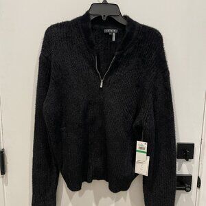 1 State full zip black cardigan sweater - Size Large - Retail $119 - New w/Tags!